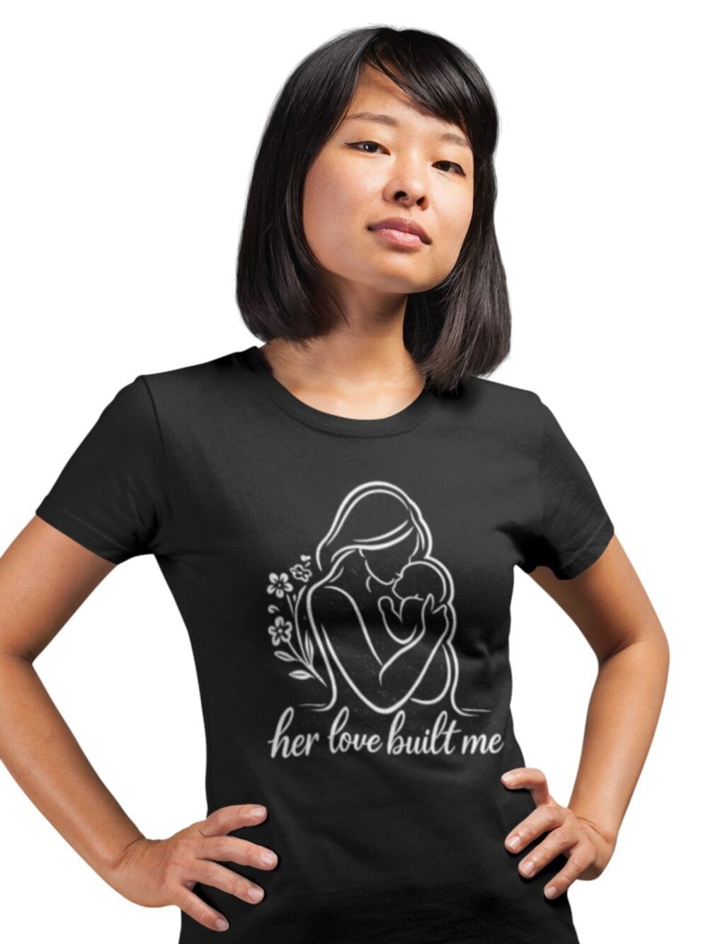 Her Love Built Me Shirt, Mother’s Day Gift Tee, Mom Love Shirt